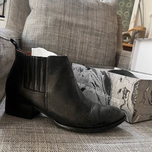 Jeffrey Campbell for free people black ankle boots